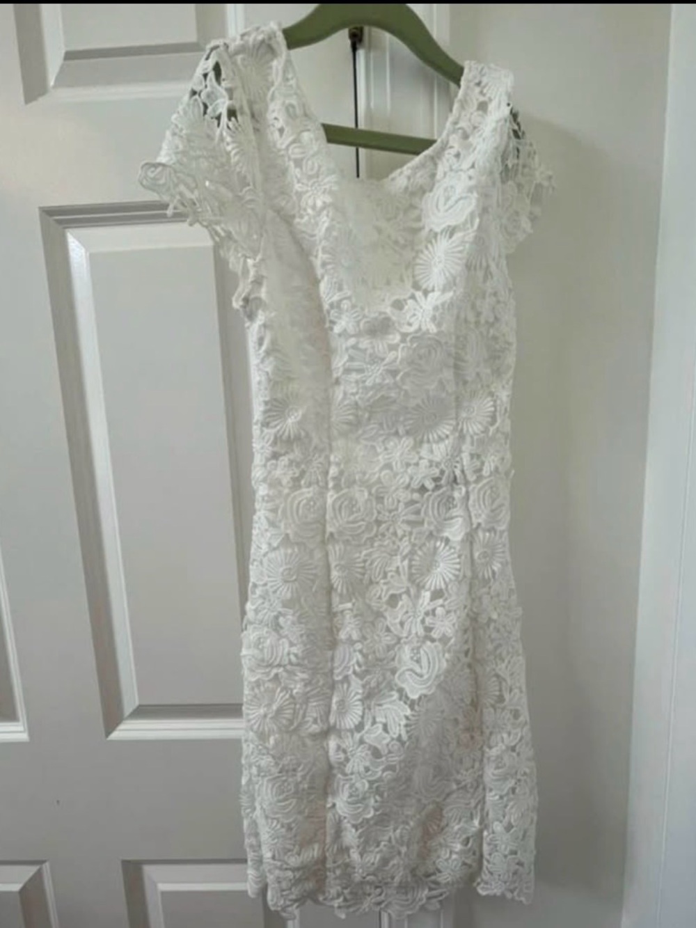 Lulus White Lace Floral Dress